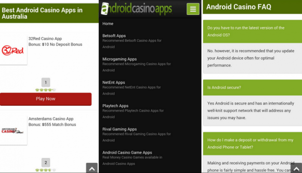 Review of Android Casino Apps Website